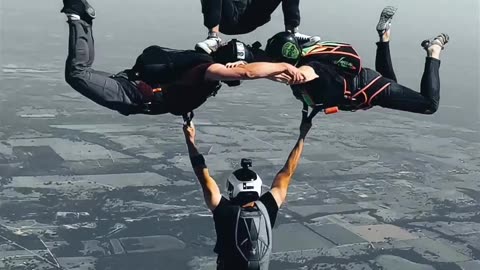 parachute Skydive Thrill🪂 Ride#skydiving #shortsfeed