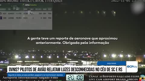 OVNIs? Pilotos de avião relatam luzes desconhecidas no céu de SC e RS