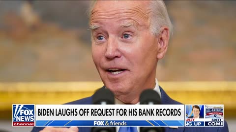 Biden laughs off request for bank records while facing impeachment threat