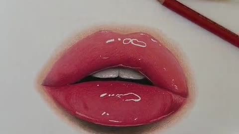 How to draw Realistic lips👄👄