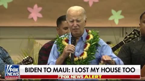 JOE BIDEN COMPARES HIS SMALL KITCHEN FIRE TO THOSE WHO LOST THEIR HOMES IN HAWAII