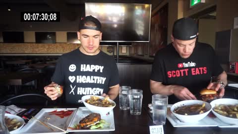 "Impossible" Double Canadian Burger Challenge! 4.5kg! Never Completed! Man Vs Food