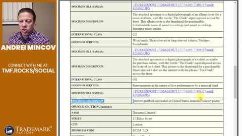 Wilson Clash vs The Clash Legal Battle