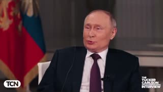Tucker asks Putin who blew up the Nord Stream Pipeline - Putin eludes to the CIA