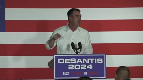 Governor Kevin Stitt publicly endorses presidential candidate Ron DeSantis