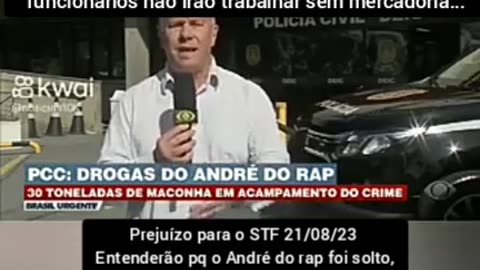 Prejuízo para o STF, sua mercadoria foi apreendida, o gerente André do rap que atua para o STF tomou prejuízo, será que os militantes do STF vai demitir o gerente da boca ?