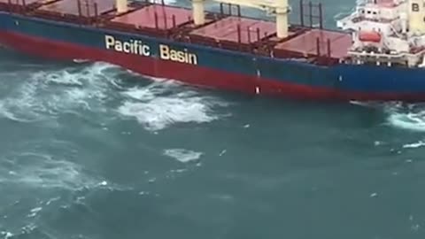 Cargo ship stranded without power