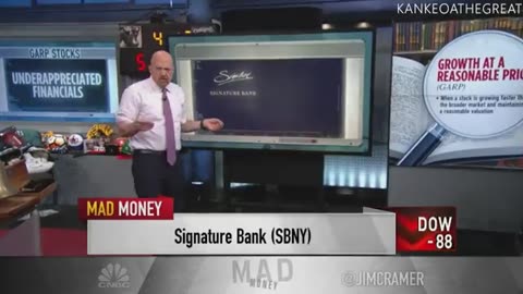 2022: Jim Cramer recommends Signature Bank. 2023: Signature Bank shuts down.