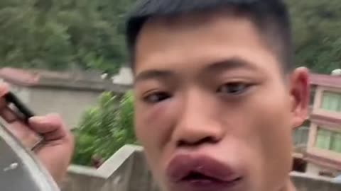 Chinese Hornet Eating Challenge.