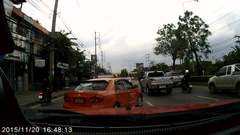 Moped Passenger Fail