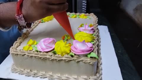 Chocolate Flower Cake _Chocolate Cake Design _ Chocolate Cake Recipe #satyamcakes #cakeideas #cakes