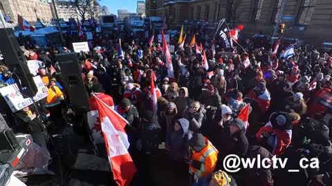 Ottawa #TruckersForFreedom2022 inspirational moment