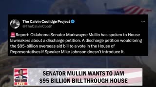 Senator Markwayne Mullin Is a GUTLESS America-Last Neocon!