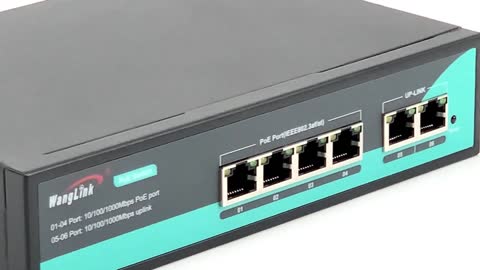 WOR-SG42P 4-port poe + 2-port uplink full gigabit PoE switch