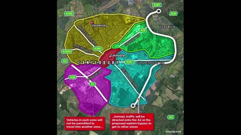 Canterbury City Council's radical traffic zones plan