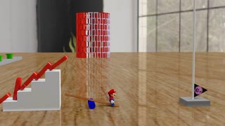 MARIO VS DOMINO 3D ANIMATION