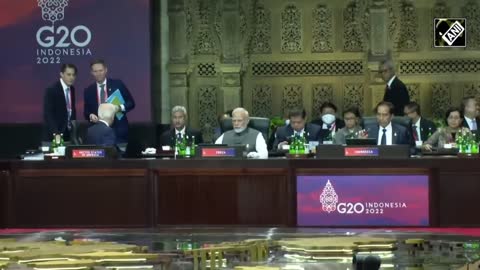 US President Joe Biden walks over to PM Modi before start of G20 Summit
