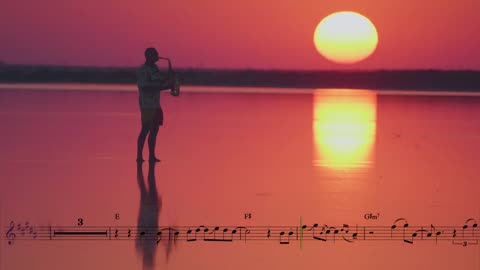 Syntheticsax - In the Rays of Sunset (sheet music - saxophone alto) Synthwave/ Retrowave/ Dreamwave