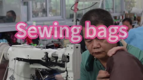 sewing custom bags #foryou #fyp #bagsfactory #oem #odm #supplier #factory #factorylife #bag #handbag