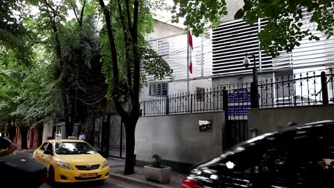 Iran diplomats burn papers before leaving Albania