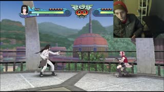 Neji Hyuga VS Sakura In A Naruto Shippuden Clash of Ninja Revolution 3 Battle With Live Commentary