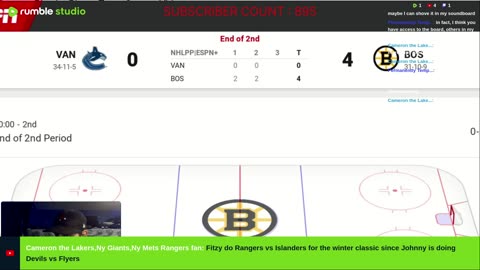 Vancouver Canucks vs. Boston Bruins LIVE Play by Play & Reaction