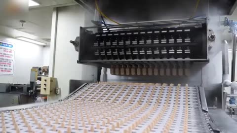A look into the production of Chocolate covered ice cream