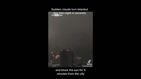 Sudden Clouds Turn Istanbul Day Into Night In 5 Seconds