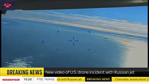 Watch: Video shows moment Russian fighter jet intercepts US drone