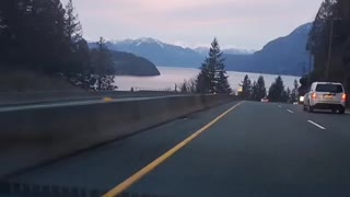 Driving Through BC Mountains