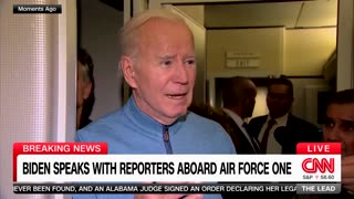 Joe Biden incoherent onboard of Air Force One