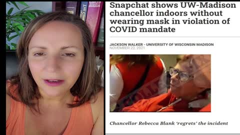 UW Madison chancellor caught violating her own mask mandate