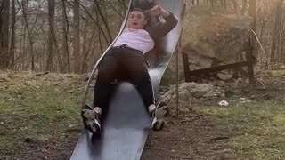 Coat Catches While Going Down Slide