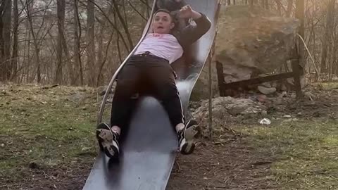 Coat Catches While Going Down Slide