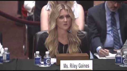 Riley Gaines BUSTS UP Narrative of Biological Men Competing In Women's Sports
