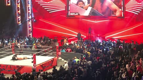 Wrestler Set Rollins Tackled by Feisty Fan