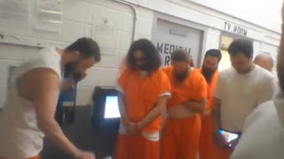 J6 Political Prisoners at DC Gulag Leak Video from Inside Jail Praying and Singing National Anthem