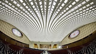 THE VATICAN'S REPTILIAN HALL: POPE'S AUDIENCE HALL