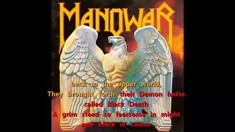 Manowar - Dark Avenger {revenge upon the elders karaoke}