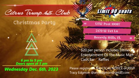 Citrus Trump 45 Christmas Party