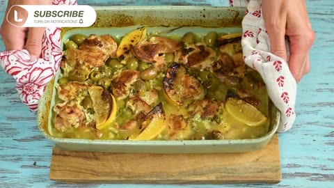 Garlic Butter Lemon Baked Chicken with Olives