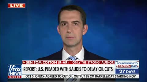 Senator Tom Cotton talks fuel crisis caused by the Biden administration