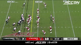 Wake Forest's Taylor Morin Finds The Ball Around A Defender For A Touchdown | ACC Must See Moment