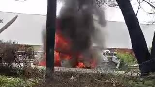 Incendio de un carro