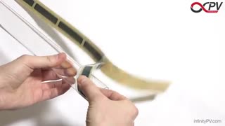 Flexible Solar Tape by infinityPV - organic solar cells that stick to any surface