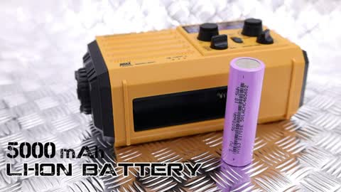 Weather Radio, Solar | Hand Crank |5 Way Power Emergency