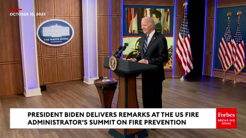 President Biden Delivers Remarks On Fire Prevention And Control