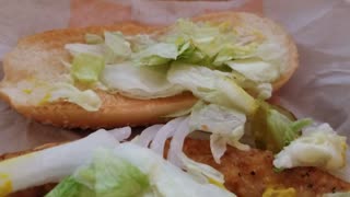 Burger King Original Chicken Sandwich & Hamburger
