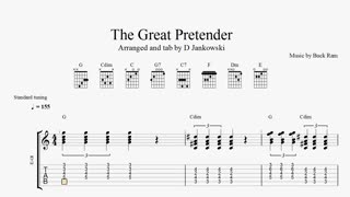 How to play The Great Pretender on guitar