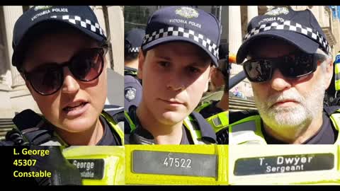 3 Evil Scum Tyrant Thugs push me down parliament house steps